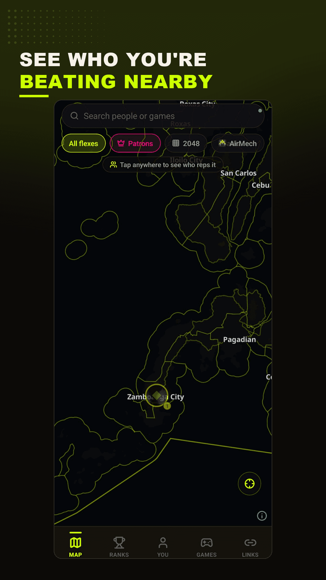 Flexr — see who you're beating nearby