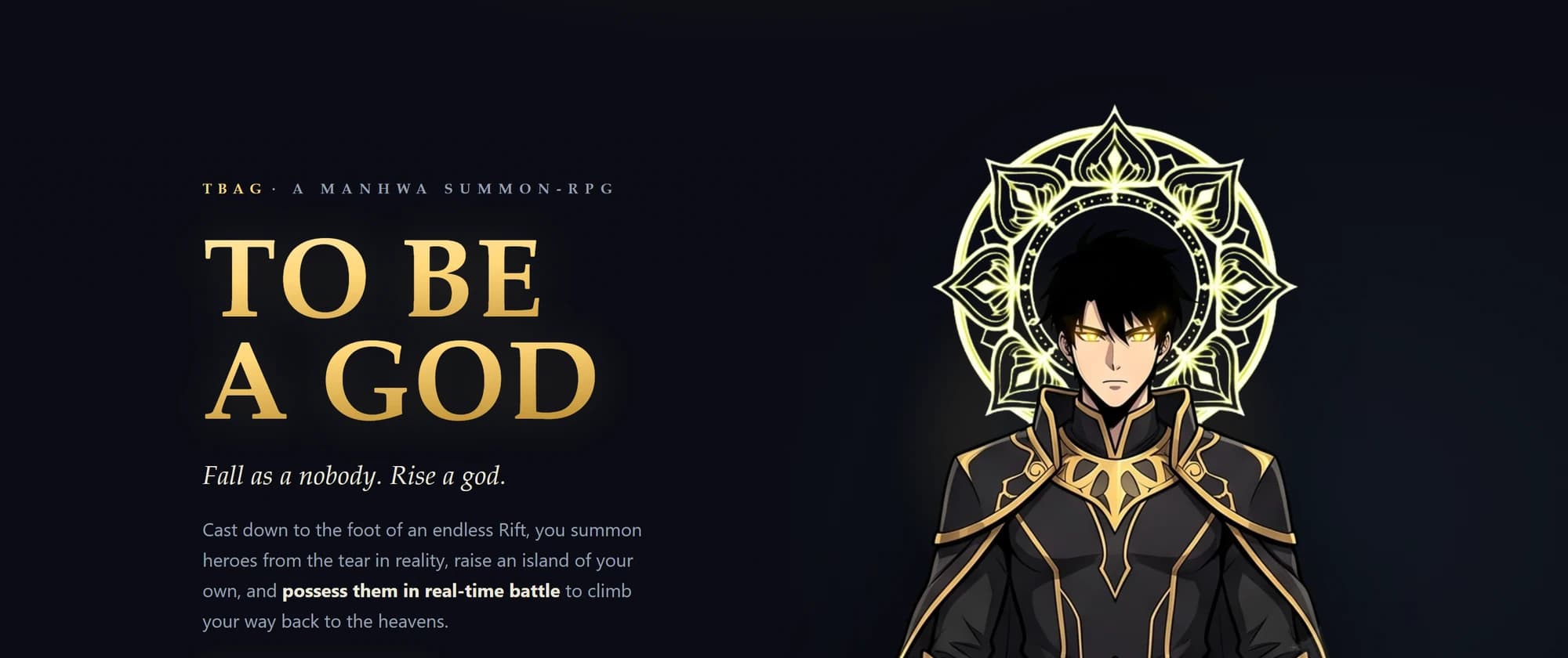 To Be A God — key art