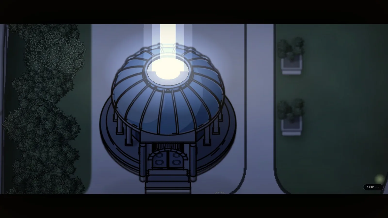 To Be A God - a summoning beam strikes the domed hall