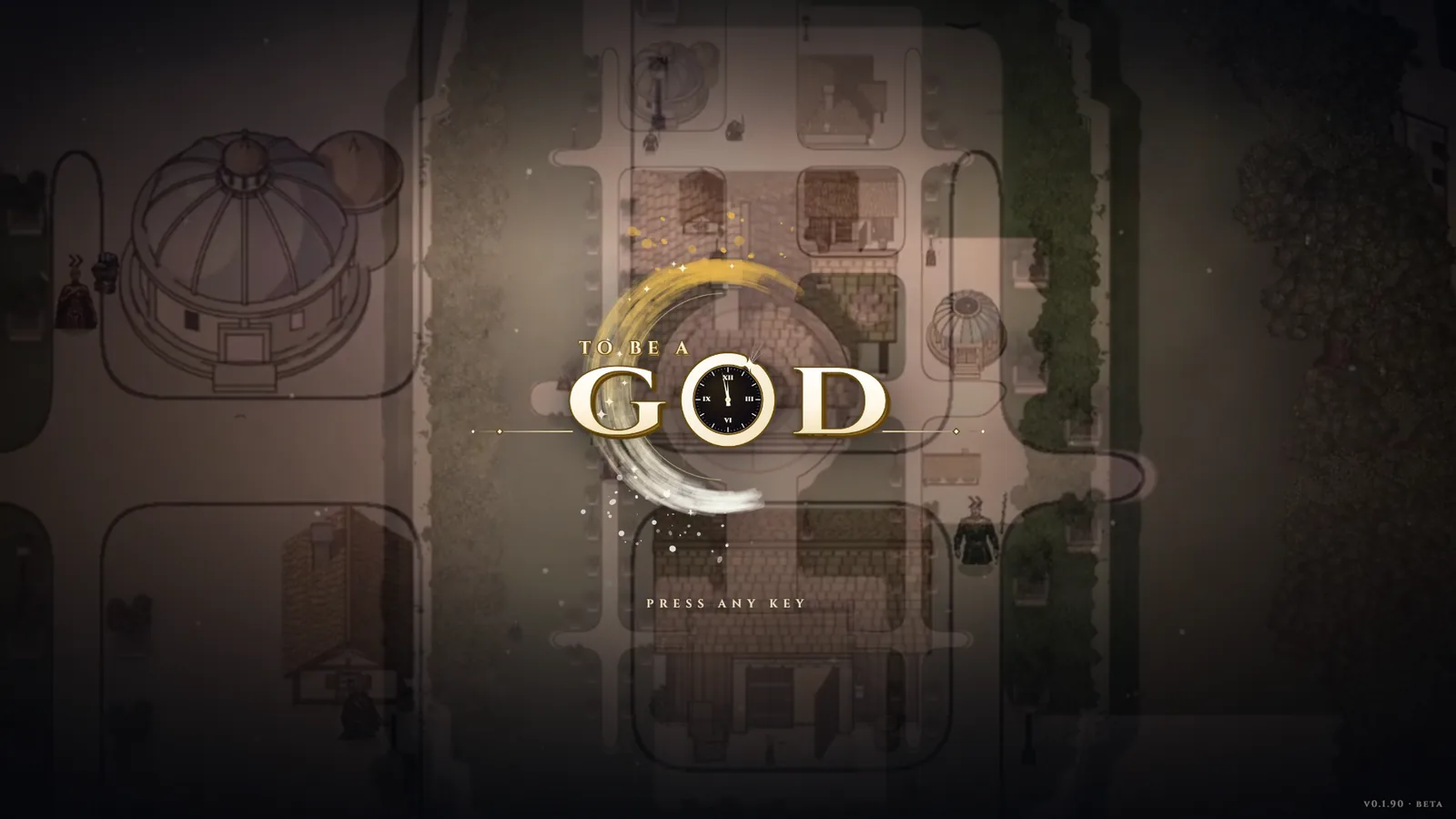 To Be A God - the title screen